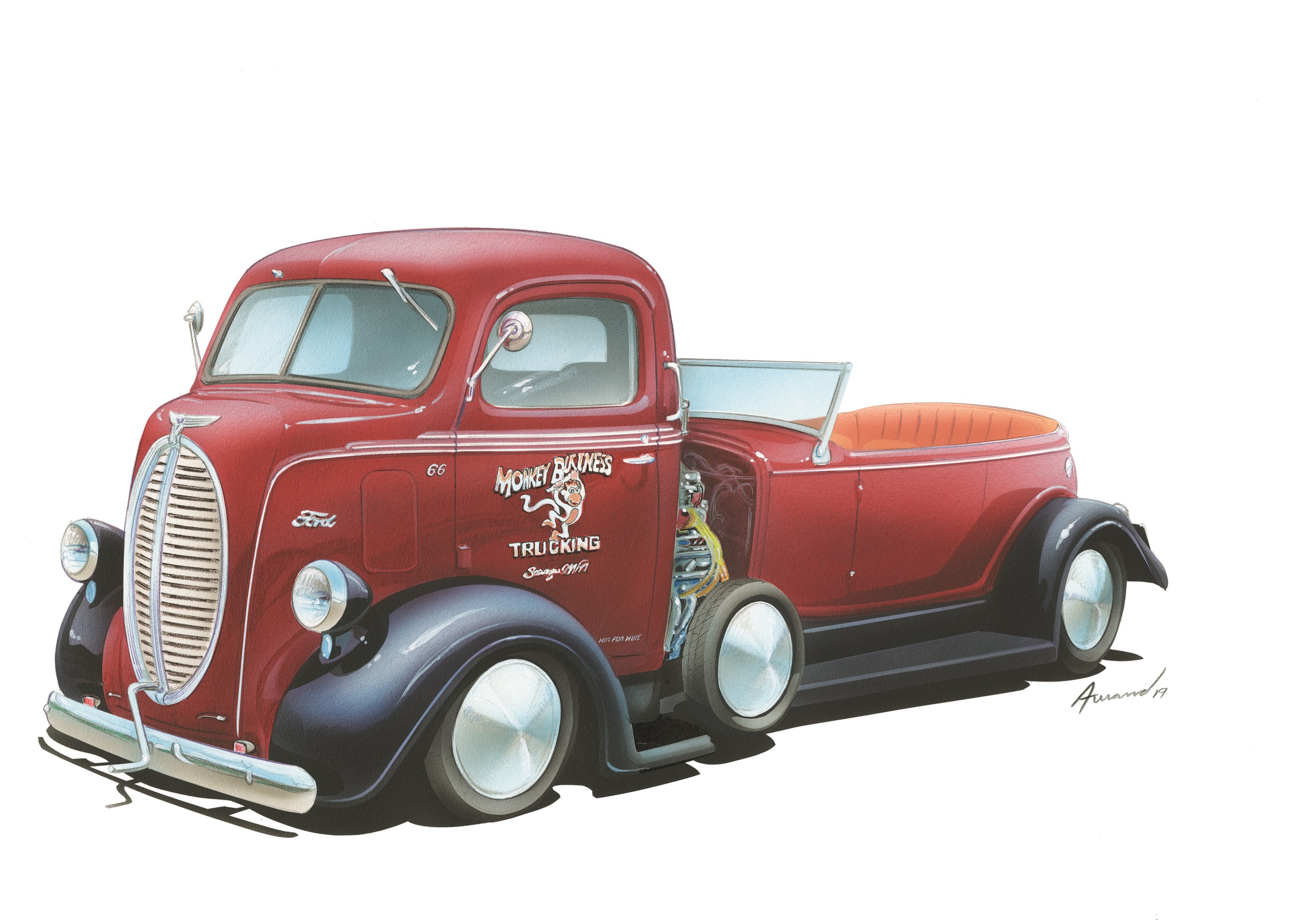 William Millette 16711 - 40 Ford COE with 34 Phaeton Body on Rear